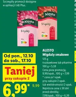 Lidl Migdały smakowe truskawkowe Alesto oferta