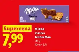 Lidl Ciastka Tender Moo Milka oferta