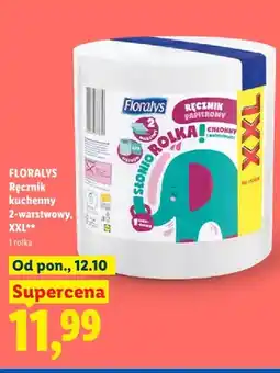 Lidl Ręcznik kuchenny 2-warstwowy XXL Floralys oferta