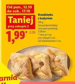 Lidl Drożdżówka z budyniem oferta
