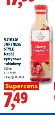 Lidl Napój cytrynowo-wiśniowy Vitasia Japanese Style oferta