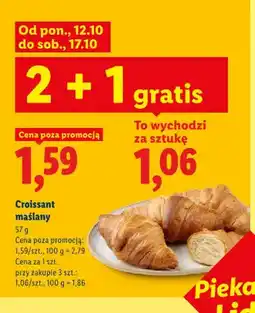 Lidl Croissant maślany oferta