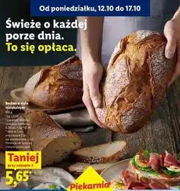 Lidl Bochen w stylu rustykalnym Piekarnia Lidla oferta