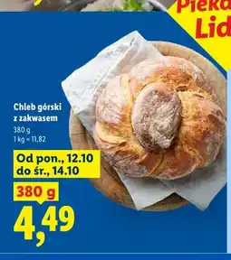 Lidl Chleb górski z zakwasem Piekarnia Lidla oferta
