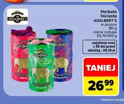 Carrefour Herbata liściasta Adalbert's w puszce Wdzięczność oferta