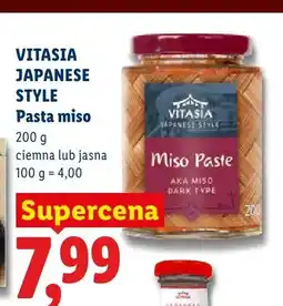Lidl Pasta miso ciemna Vitasia Japanese Style oferta