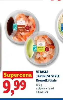 Lidl Krewetki białe z dipem teriyaki Vitasia Japanese Style oferta