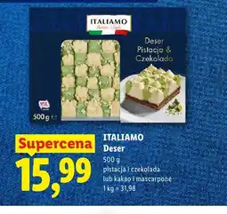 Lidl Deser pistacja i czekolada Italiamo oferta