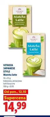 Lidl Matcha latte kokosowa Vitasia Japanese Style oferta