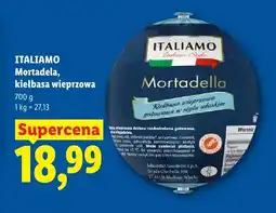 Lidl Mortadela kiełbasa wieprzowa Italiamo oferta