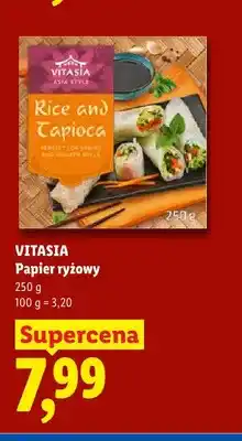 Lidl Papier ryżowy Vitasia oferta