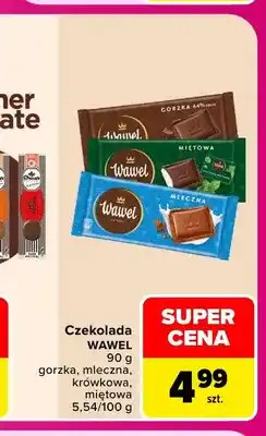 Carrefour Czekolada Wawel gorzka oferta