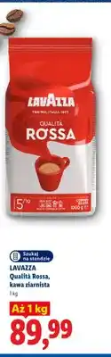 Lidl Kawa ziarnista Qualità Rossa Lavazza oferta