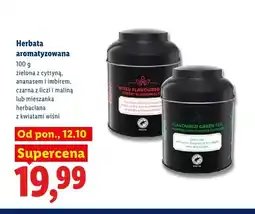 Lidl Herbata aromatyzowana zielona z cytryną, ananasem i imbirem oferta