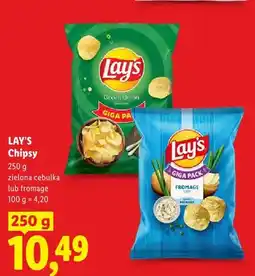 Lidl Chipsy zielona cebulka Lay's oferta