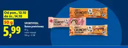 Lidl Baton proteinowy Crunchy caramel crisp SportyFeel oferta