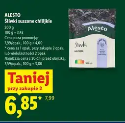 Lidl Śliwki suszone chilijskie Alesto oferta