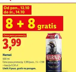 Lidl Piwo Harnaś oferta