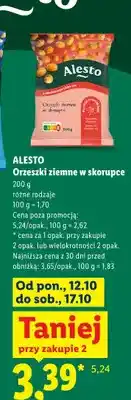 Lidl Orzeszki ziemne w skorupce Alesto oferta