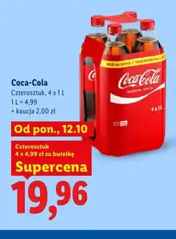 Lidl Napój gazowany Coca-Cola 4-pak oferta