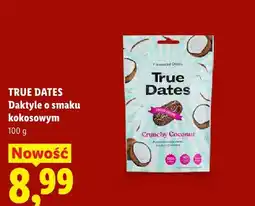 Lidl Daktyle o smaku kokosowym True Dates oferta