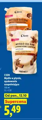 Lidl Mydło w płynie opakowanie uzupełniające Cien Zimowa Pomarańcza oferta