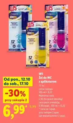 Lidl Żel do WC z aplikatorem W5 oferta