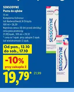 Lidl Pasta do zębów Nadwrażliwość & Dziąsła Sensodyne oferta