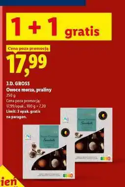 Lidl J.D. GROSS Owoce morza, praliny oferta