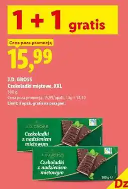 Lidl J.D. GROSS Czekoladki miętowe, XXL oferta
