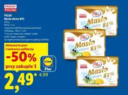 Lidl PILOS Masło ekstra 83% oferta