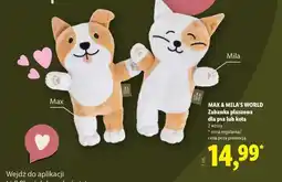 Lidl MAX & MILA’S WORLD Zabawka pluszowa dla psa lub kota oferta