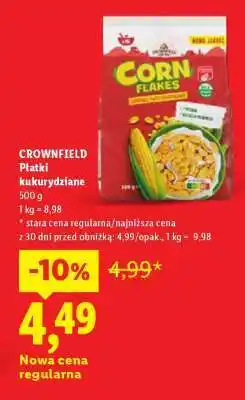 Lidl CROWNFIELD Płatki kukurydziane oferta