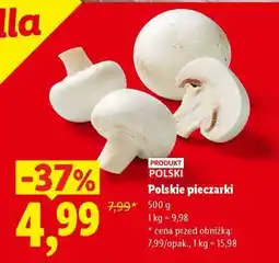 Lidl Polskie pieczarki oferta