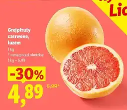 Lidl Grejpfruty czerwone luzem oferta