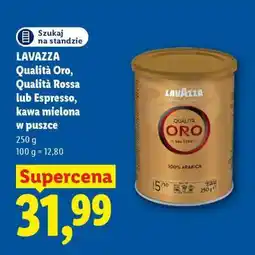 Lidl LAVAZZA Qualità Oro, Qualità Rossa lub Espresso, kawa mielona w puszce oferta