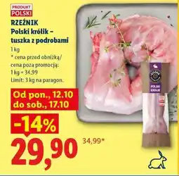 Lidl Polski królik tuszka z podrobami oferta