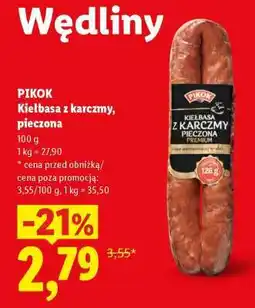 Lidl PIKOK Kiełbasa z Karczmy pieczona oferta
