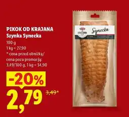 Lidl Pikok od Krajana Szynka Synecka oferta