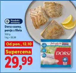 Lidl Dorsz czarny, porcje z fileta oferta