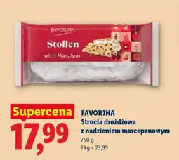Lidl Favorina Strucla drożdżowa z nadzieniem marcepanowym oferta