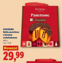 Lidl FAVORINA Babka panettone z kremem czekoladowym oferta