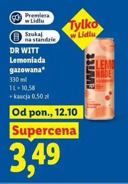 Lidl DR WITT Lemoniada gazowana oferta