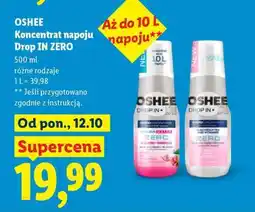 Lidl OSHEE Koncentrat napoju Drop IN ZERO oferta
