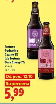 Lidl Fortuna Podwójne Czarne 8% lub Fortuna Dark Cherry 7% oferta