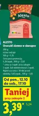 Lidl Alesto Orzeszki ziemne w skorupce oferta
