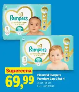 Lidl Pieluszki Pampers Premium Care 3 lub 4 oferta