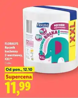 Lidl FLORALYS Ręcznik kuchenny 2-warstwowy, XXL oferta