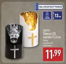 ALDI SUBITO Świeca LED szeroka 12,5 cm oferta