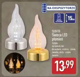 ALDI SUBITO Świeca LED płomień oferta